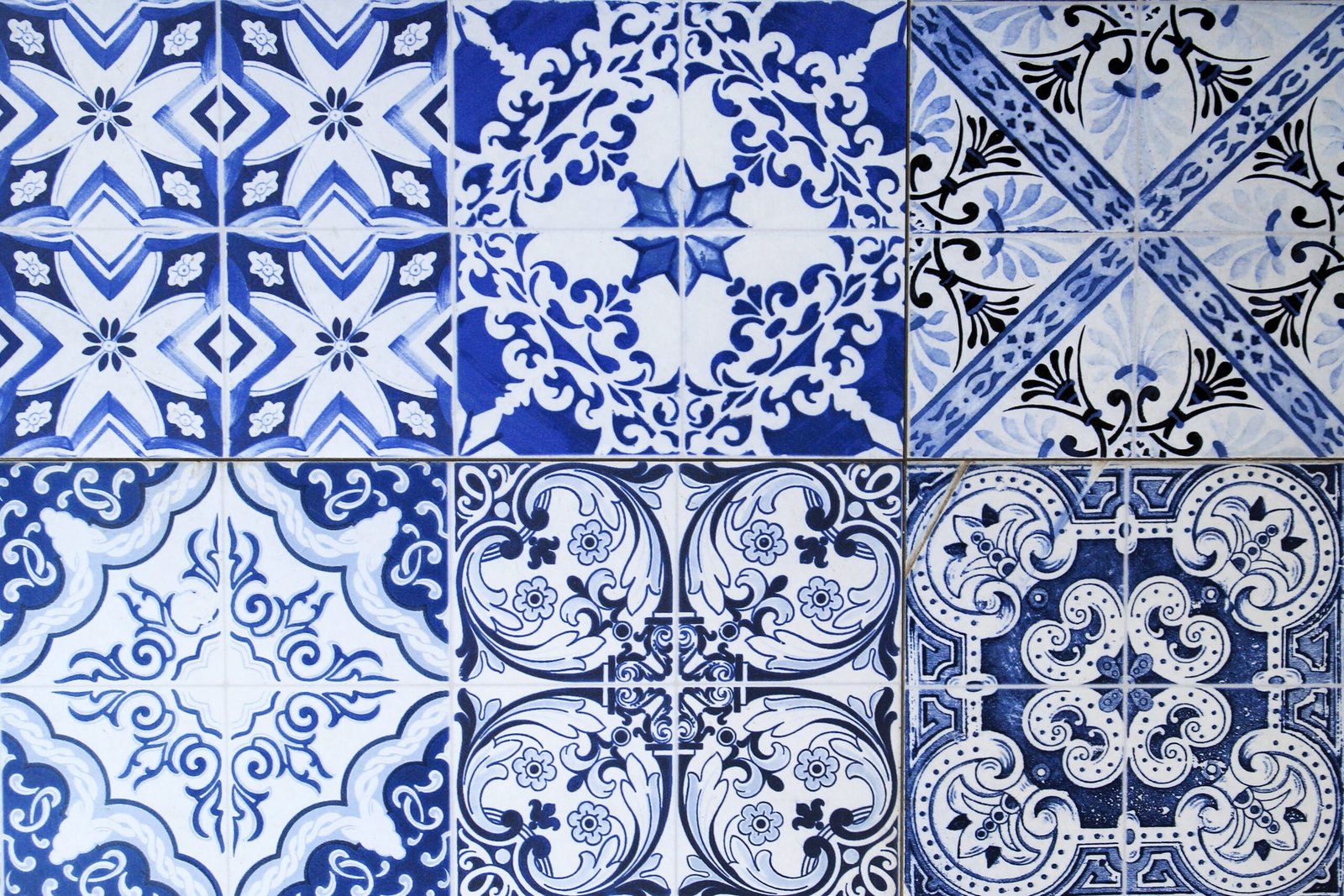 A wall from colorful ceramic tiles for background.